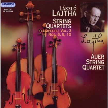 Auer Quartett & Laszlo Lajtha (1892 - 1963) - Quartett Nr6 Op36, Nr8 Op53, Nr10 Op58