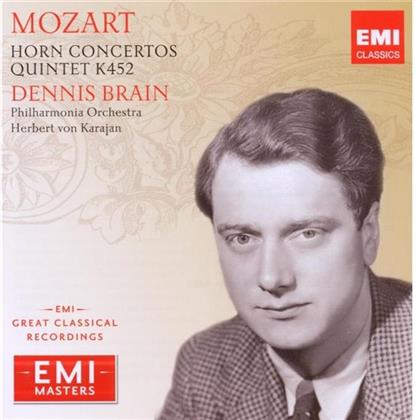 Wolfgang Amadeus Mozart (1756-1791), Herbert von Karajan, Dennis Brain & Philharmonia Orchestra - Hornkonzerte 1-4/Hornquintett