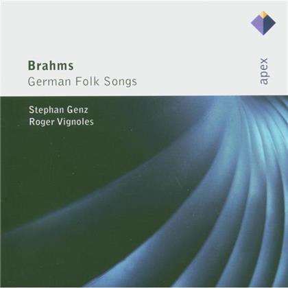 Genz Stephan / Vignoles Roger & Johannes Brahms (1833-1897) - Deutsche Volkslieder