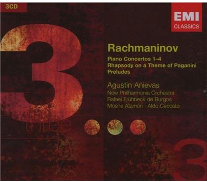 Augustin Anievas & Sergej Rachmaninoff (1873-1943) - Piano Concert (3 CDs)