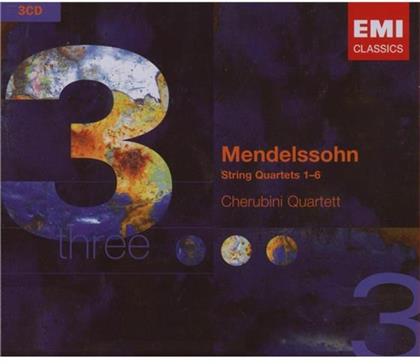 Cherubini Quartett & Felix Mendelssohn-Bartholdy (1809-1847) - String Quartets (3 CDs)