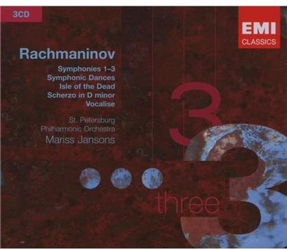 Mariss Jansons & Sergej Rachmaninoff (1873-1943) - Simphonies (3 CDs)