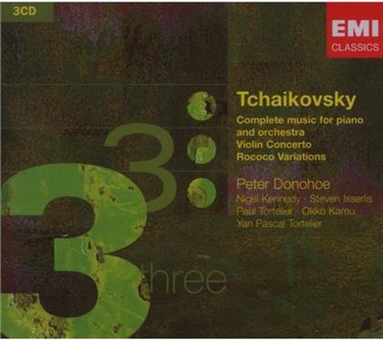 Paul Tortelier & Peter Iljitsch Tschaikowsky (1840-1893) - Piano Concertos (3 CD)