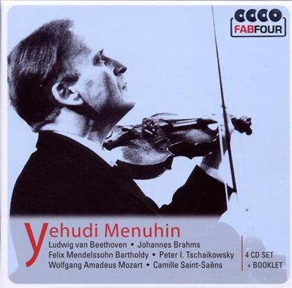 Yehudi Menuhin & Beethoven / Brahms / Mendelssohn - Beethoven, Brahms, Mendelssohn (4 CDs)