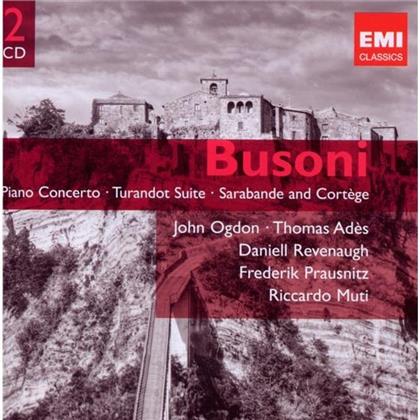 Ferruccio Busoni (1866-1924), Riccardo Muti & John Ogdon - Klavierkonzert/Turandot/Etc. (2 CDs)