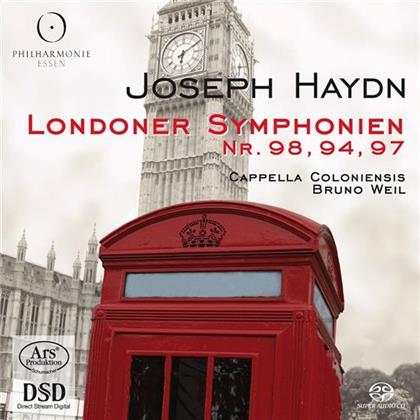 Weil Bruno/ Cappella Coloniensis & Joseph Haydn (1732-1809) - Londoner Symphonien 4-6 (2 SACDs)