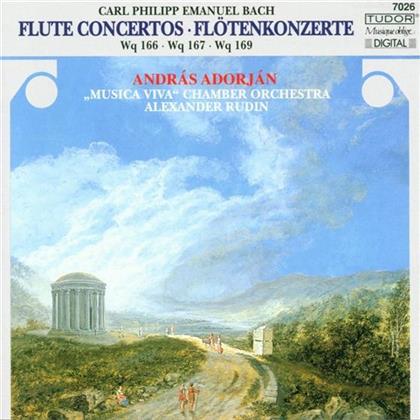 András Adorján & Carl Philipp Emanuel Bach (1714-1788) - Flötenkonzerte Wq 166/167/169