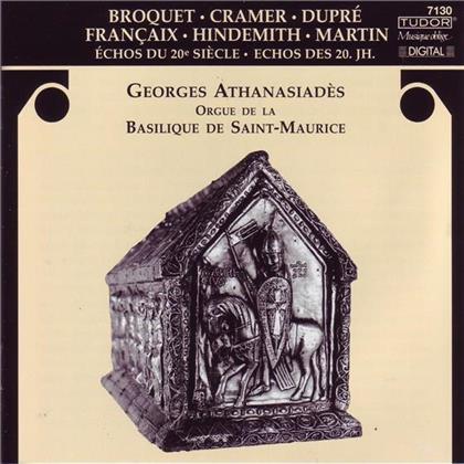 Georges Athanasiades & Dupre/Hindemith/Cramer/Francaix/Broquet - Orgelmusik 20.Jh.