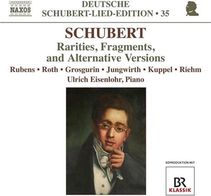 Rubens / Roth / Eisenloh / Riehms & Franz Schubert (1797-1828) - Lieder - Rarieties, Fragments Alt.Versio