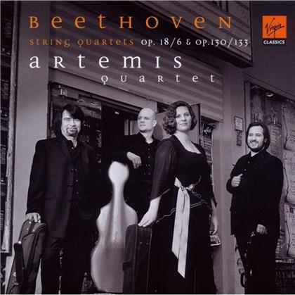 Artemis Quartett & Ludwig van Beethoven (1770-1827) - Streichquartette Nr. 6 op.18, Nr. 13 op.130, Grosse Fuge op.133