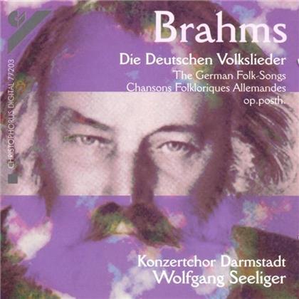 Seekuger Wolfgang / Konzertchor Darmstad & Johannes Brahms (1833-1897) - Deutschen Volkslieder, Die (Versione Rimasterizzata)