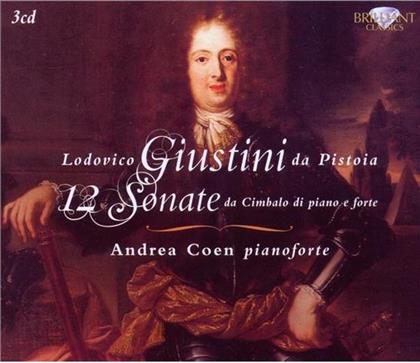 Andrea Coen & Pistoia Lodovico Giustini Da - 12 Sonatas For Pianoforte (3 CDs)
