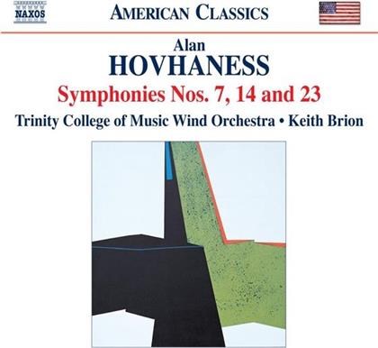 Brion Keith / Trinity Coll. Wind Orch. & Alan Hovhaness (1911-2000) - Sinfonien 7, 14, 23