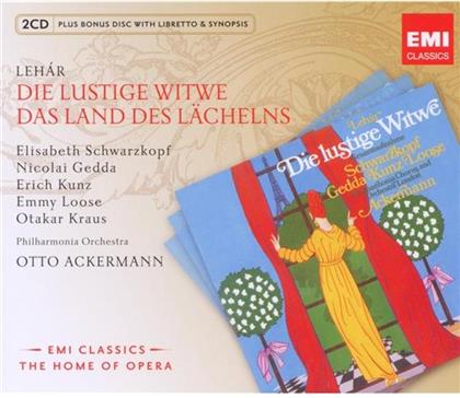Ackermann / Schwarzkopf / Various, Franz Lehar (1870-1948) & Elisabeth Schwarzkopf - Land Des Laechelns / Lustige Witwe (2 CDs)
