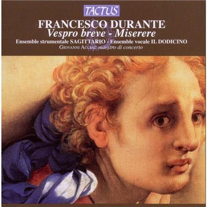 Ensemble Vocal Il Dodicino / Sagittario & Francesco Durante - Vespro Breve A Quattro Voci