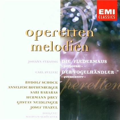 Schock / Barabas / Prey / Rothenberger/+ & Strauss Johann (Sohn) / Zeller C. - Fledermaus / Vogelhaendler