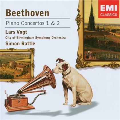 Vogt Lars / Rattle Simon / Cbso & Ludwig van Beethoven (1770-1827) - Klavierkonzerte Nr.1 & 2
