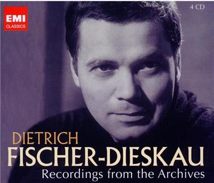 Fischer-Dieskau Dietrich / Various & --- - Recordings From The Archives (4 CDs)