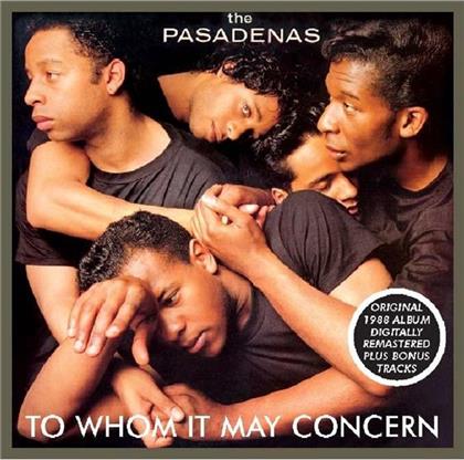 Pasadenas - To Whom It May Concern (Neuauflage)