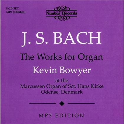 Kevin, Orgel Marcussen Bowyer & Johann Sebastian Bach (1685-1750) - Werke Fuer Orgel (Mp3 Edition) (8 CDs)