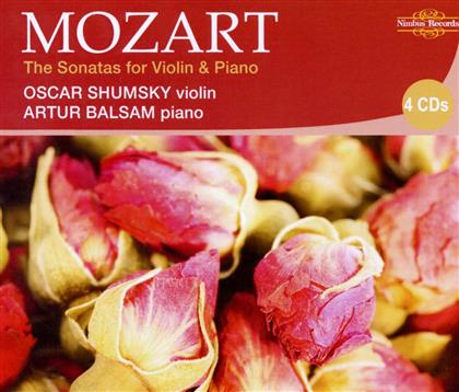 Shumsky Oscar, Violine / Balsam Artur,Kl & Wolfgang Amadeus Mozart (1756-1791) - Sonate Fuer Violine & Klavier (4 CDs)