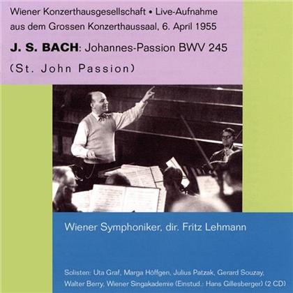 Graf Uta, Sopran / Hoeffgen Marga & Johann Sebastian Bach (1685-1750) - Johannes-Passion Bwv245 Live (2 CDs)