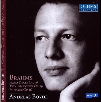 Andreas Boyde & Johannes Brahms (1833-1897) - Klavierwerke Vol. 4