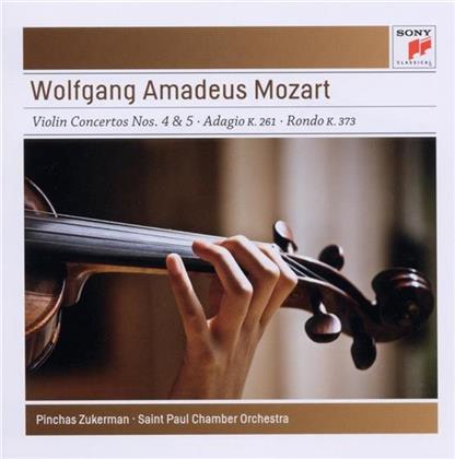 Pinchas Zukerman & Wolfgang Amadeus Mozart (1756-1791) - Violinkonzerte Nr.4 & Nr.5 / Adagio