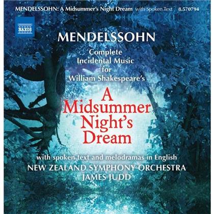 Judd James / New Zealand So & Felix Mendelssohn-Bartholdy (1809-1847) - Midsummer Nights Dream (Engl)
