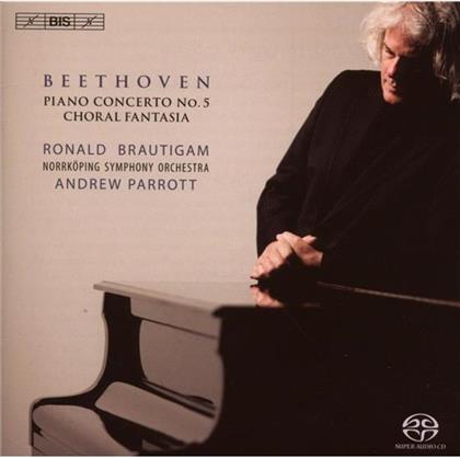 Ronald Brautigam & Ludwig van Beethoven (1770-1827) - Klavierkonz.5/Choralfantasie (SACD)