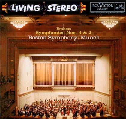 Johannes Brahms (1833-1897), Charles Munch & Boston Symphony - Symphonies No. 4 & 2