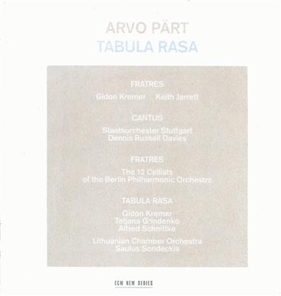 Pärt Arvo/Kremer Gidon/Jarrett Keith & Arvo Pärt (*1935) - Tabula Rasa (Neuauflage)