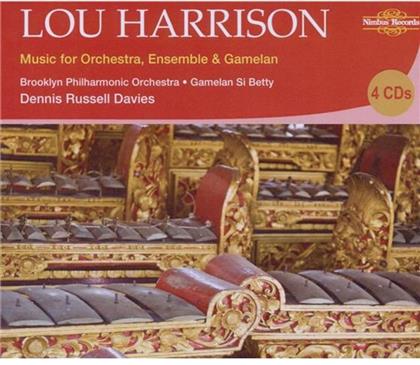 Brooklyn Philharmonic, Gamelan Si Betty & Lou Harrison - Orchesterwerke, Ensemble & Gamelan (4 CDs)