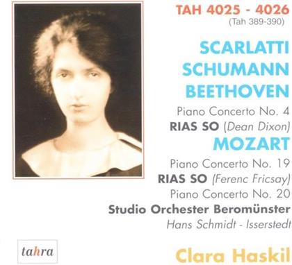 Haskil Clara / Rias So / So Beromünster & Scarlatti/Schumann/Beethoven/Mozart - Klavierkonzerte (2 CDs)