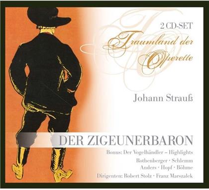 Anneliese Rothenberger, Schlemm, Kurt Böhme, Hans Hopf, … - Zigeunerbaron, Der - Bonus Vogelhändler Highlights (2 CD)