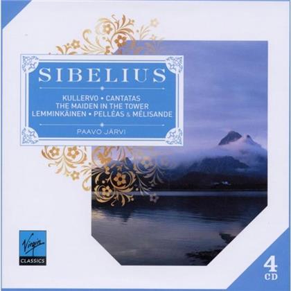 Paavo Jaervi & Jean Sibelius (1865-1957) - Sinfon. Dichtungen & Kantaten (4 CDs)
