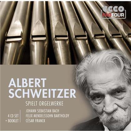 Albert Schweitzer & --- - Albert Schweitzer Spielt Orgel (4 CDs)