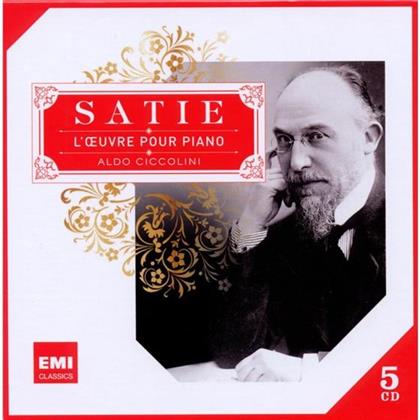 Erik Satie (1866-1925), Aldo Ciccolini & Gabriel Tacchino - Klavierwerke (5 CDs)