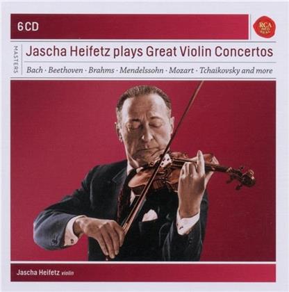 Jascha Heifetz - Plays Great Violin Concertos (6 CDs)