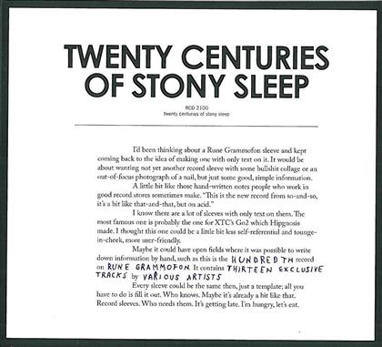 Twenty Centuries Of Stony Slee