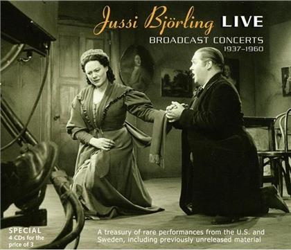 Björling Jussi / Björling Anna-Lisa & --- - Jussi Bkoerling Live - Broadca (4 CDs)
