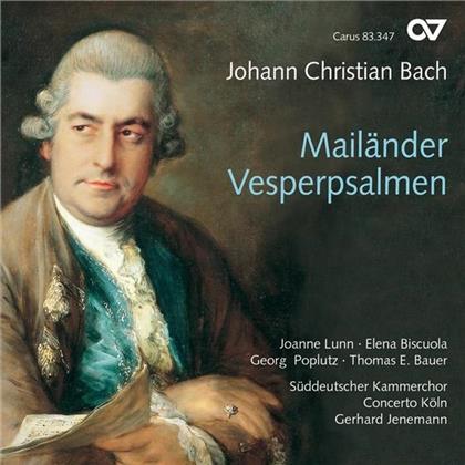 Jenemann Gerahrd / Concerto Köln & Johann Christian Bach (1735-1782) - Mailänder Vesperpsalmen (2 CDs)