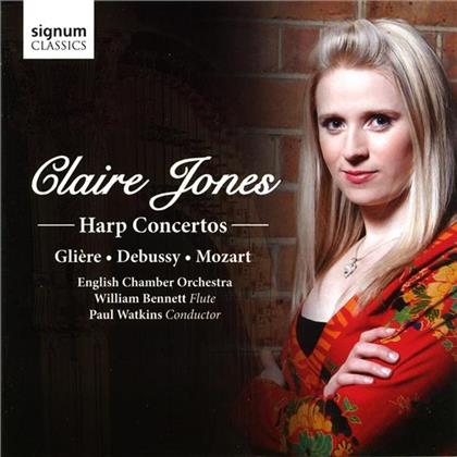 Claire Jones, Reinhold Glière (1875-1956), Claude Debussy (1862-1918), Wolfgang Amadeus Mozart (1756-1791) & English Chamber Orchestra - Harp Concertos
