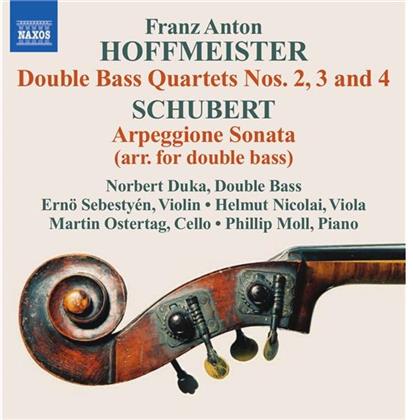 Duka / Moll / Sebestyen/Nicolai/Ostertag & Hoffmeister / Schubert - Kontrabass-Quartette 2-4 / Arpeggione-S.