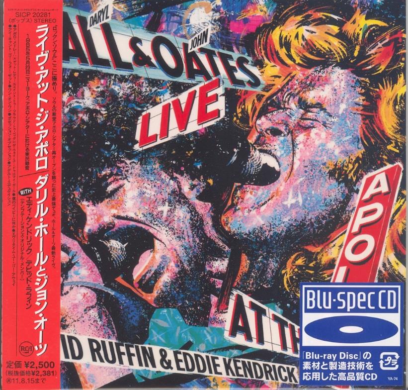 Daryl Hall & John Oates - Live At The Apollo - Papersleeve Japan Edition, Versione Rimasterizzata