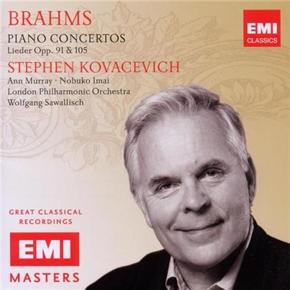 Kovacevich Stephen / Sawallisch & Johannes Brahms (1833-1897) - Klavierkonzerte 1 & 2 Etc. (2 CDs)