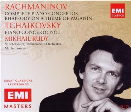 Rudy Mikhail / Jansons Mariss & Sergej Rachmaninoff (1873-1943) - Klavierkonzerte 1-4 Etc. (3 CDs)