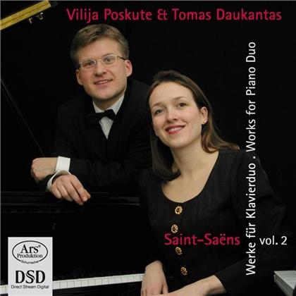Poskute Vilija / Daukantas Tomas & Camille Saint-Saëns (1835-1921) - Werke Für Klavierduo (SACD)