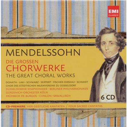 Conlon James / Fruehbeck De Burgos / Saw & Felix Mendelssohn-Bartholdy (1809-1847) - Die Grossen Chorwerke (6 CDs)