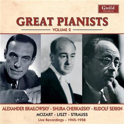 Brailowsky / Cherkassky / Serkin & Mozart / Liszt / Strauss - Great Pianists - Vol. 2